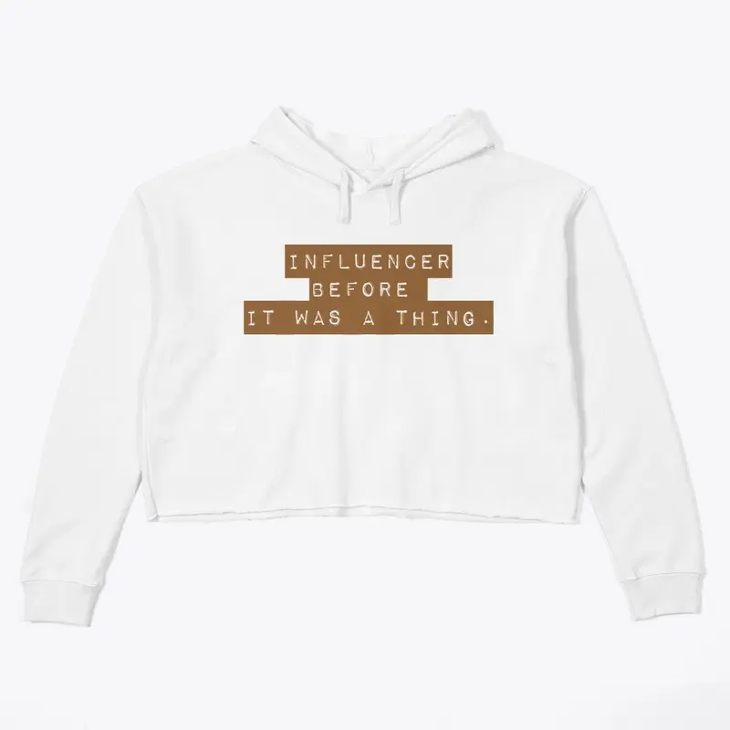 Before It Was a Thing Crop Hoodie